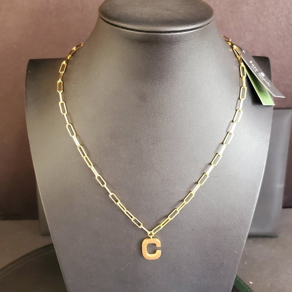 Kate Spade New York Jewelry - Kate Spade New York Initial This Letter C Paperclip Chain Necklace Gold Tone NWT